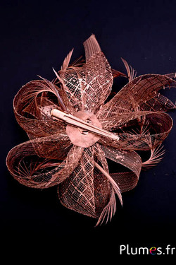 Bijou Oie strippé - sur pince - bronze